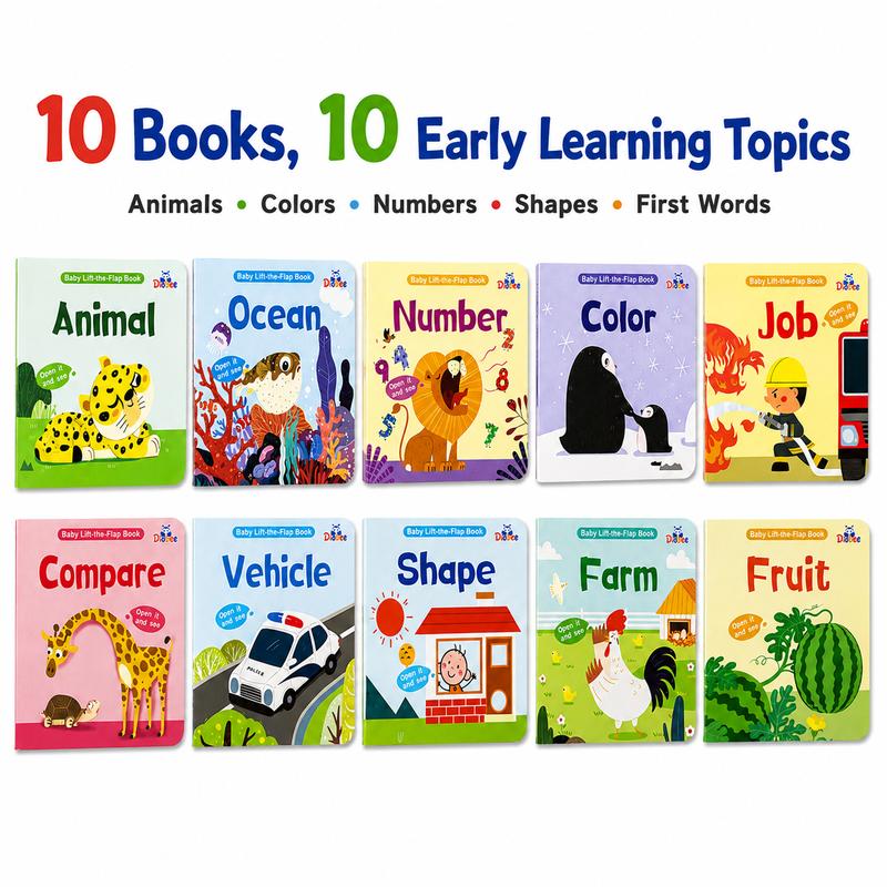 Peek & Learn Lift-the-Flap Board Book Set