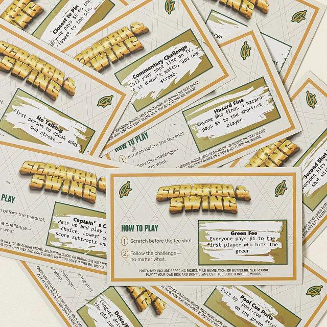 Scratch & Swing Scratch Off Golf Card Game