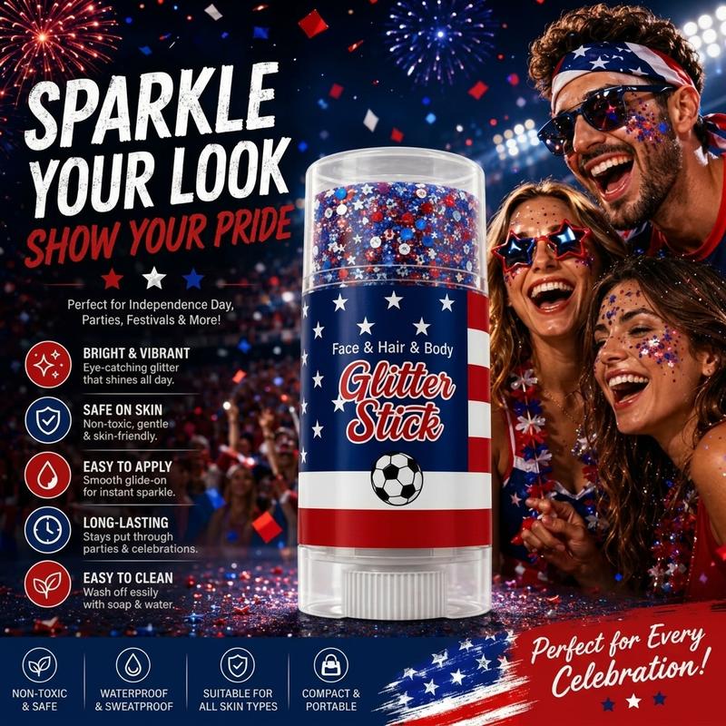 4th of July Glitter Stick