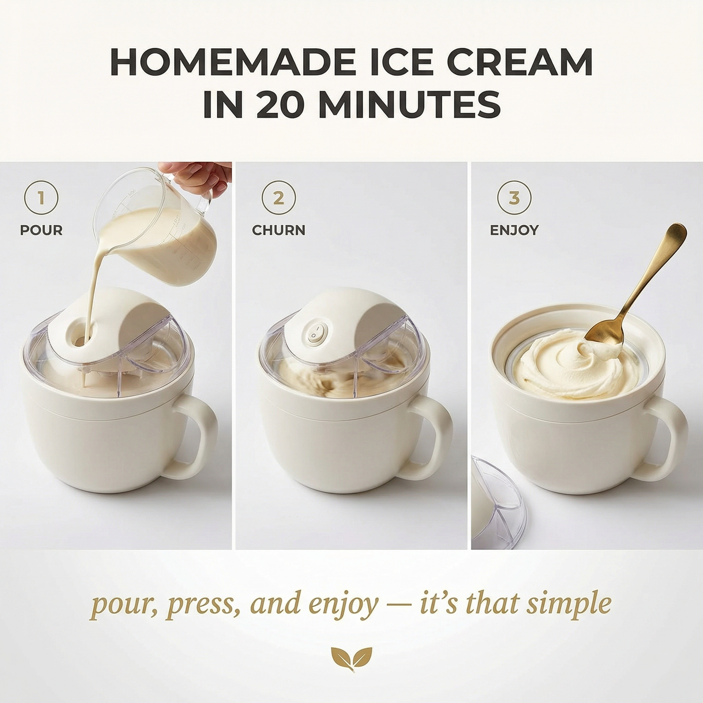 KitchenCo™ Ice Cream Maker