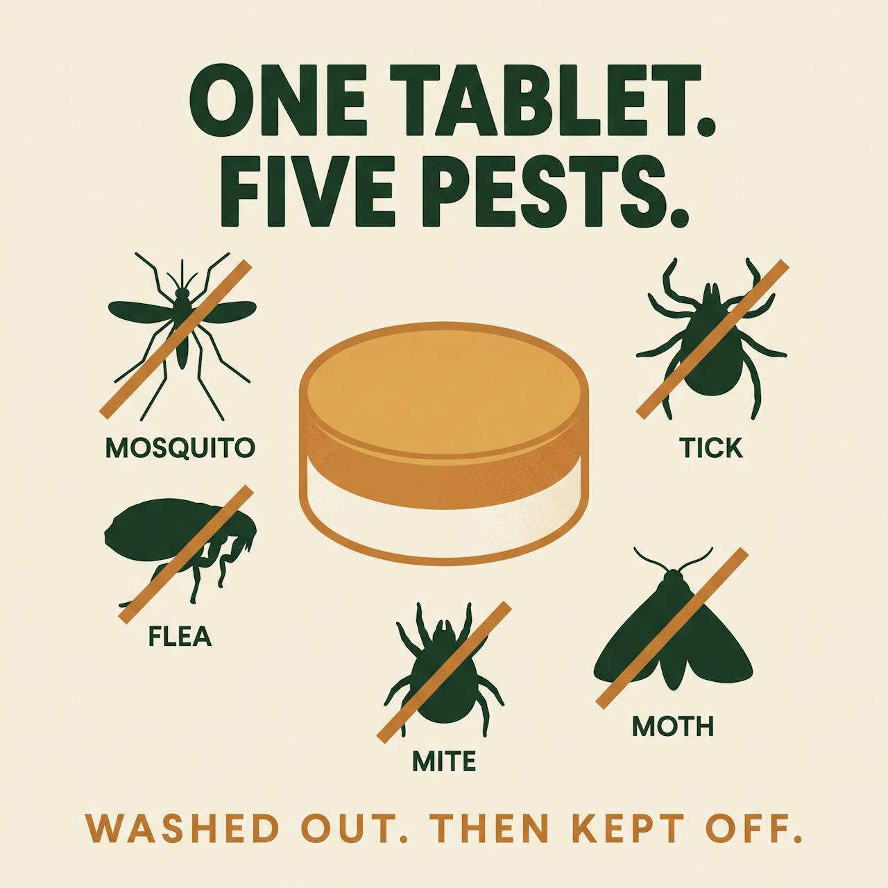Bug Removal + Protection Laundry Additive Tablets